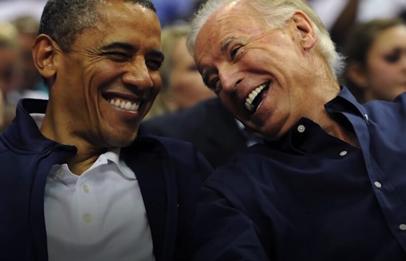 Biden and Obama