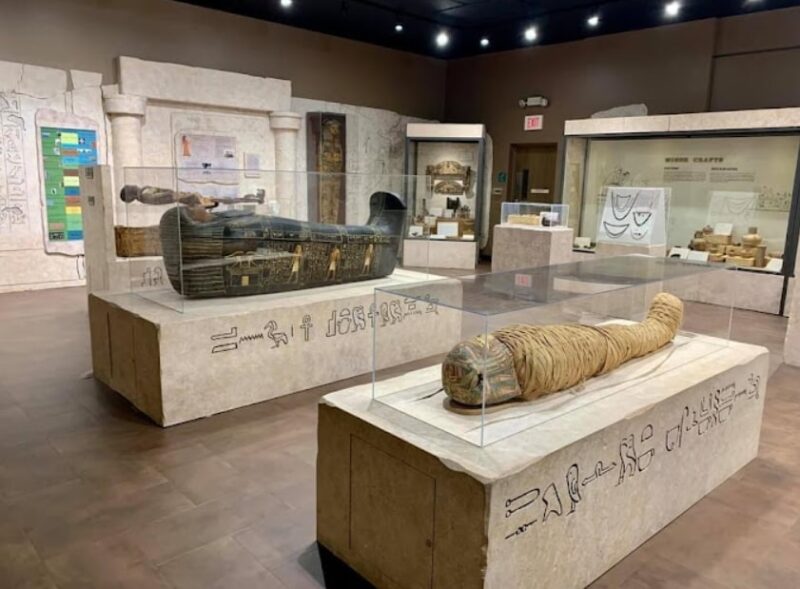 Egyptian mummies on display at the Putnam Museum and Science Center in Davenport