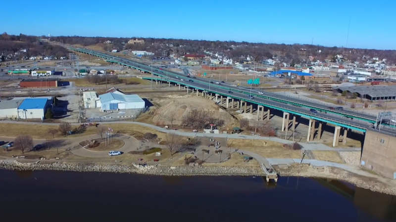 Aerial View of Leach Park in Bettendorf